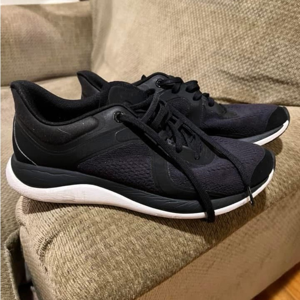 Lululemon Athletica Black and White Athletic Shoes